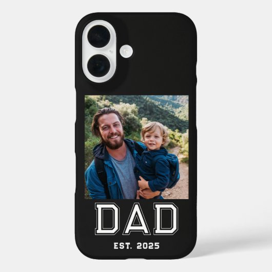 Zwarte Vader Vastgestelde Vette Typografie Foto Case-Mate iPhone Case (Achterkant)