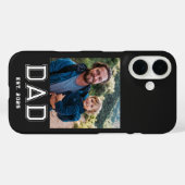 Zwarte Vader Vastgestelde Vette Typografie Foto Case-Mate iPhone Case (Achterkant (horizontaal))