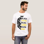 Zwarte vader Zwarte koning T-shirt (Voorkant volledig)