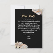 Zwarte Vaderdag Kaart (Achterkant)