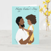 Zwarte Vaderdag Kaart (Gele Bloem)