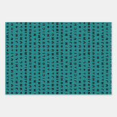 ZWARTE VAKANTIE INPAKPAPIER VEL (Voorkant)