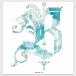 ZWARTE VALENTIJN -B- STICKER