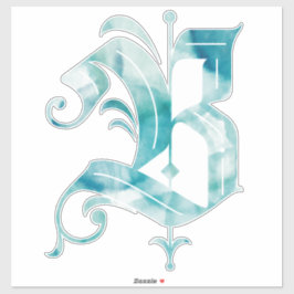 ZWARTE VALENTIJN -B- STICKER