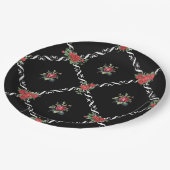 Zwarte Valentijn en twittekoolvis Papieren Bordje (Gekanteld)