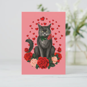 Zwarte Valentijnsdag jongens meisjes Officiële ten Kaart