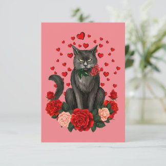 Zwarte Valentijnsdag jongens meisjes Officiële ten Kaart