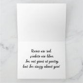 Zwarte Valentijnsdag Kat Kaart (Binnen)