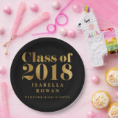 Zwarte van de de partijKLASSE 2018 van de Papieren Bordje (Feest)