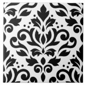 Zwarte van het Ontwerp van het Damast van de rol Tegeltje (Voorkant)