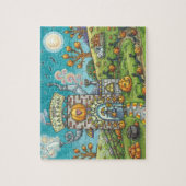 ZWARTE VANGST EN WITCH, POMPKIN PIE FACTORY PUZZLE LEGPUZZEL (Verticaal)