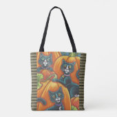 ZWARTE VATTEN, MUIS, JACKS, HALLOWEEN SCHOUDER TAS (Achterkant)