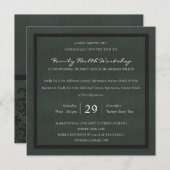 ZWARTE VELVET BLACK DAMASK CLASSIC WORKSHOP EVAL KAART (Voorkant / Achterkant)