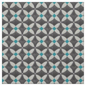 Zwarte ventilator met Blauwgroen Stof (Swatch)