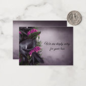  zwarte ventilatorkaarten notitiekaartje (Voorkant / Achterkant in situ)