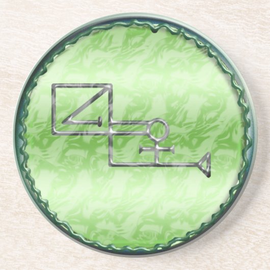 " zwarte venus " falkaroth zandsteen onderzetter (Voorkant)