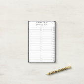 Zwarte verbinding met houtskool, grijs Pinstripe T Post-it® Notes (Op bureau)