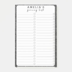 Zwarte verbinding met houtskool, grijs Pinstripe T Post-it® Notes