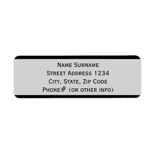 Zwarte verf etiket (Voorkant)