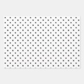 Zwarte verf stip cadeauverpakking inpakpapier vel (Voorkant 3)