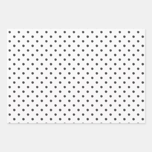 Zwarte verf stip cadeauverpakking inpakpapier vel (Voorkant)