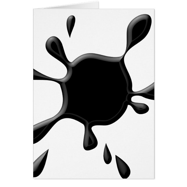 Zwarte verfsplodge (Voorkant)