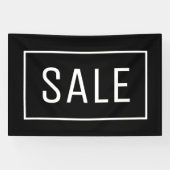 ZWARTE VERKOOPSIGN SPANDOEK (Horizontaal)