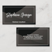 Zwarte verlopende lagen | Modern Visitekaartje (Voorkant / Achterkant)