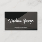 Zwarte verlopende lagen | Modern Visitekaartje (Voorkant)