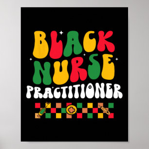Zwarte verpleegkundige Bhm Afro-Amerikaanse Groo Poster