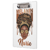 Zwarte verpleegster leven kan verpleegschool melan klembord (Links)