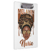 Zwarte verpleegster leven kan verpleegschool melan klembord (Rechts)