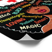 Zwarte verpleegster ophisticeerde en prachtige mel poster (Hoek)