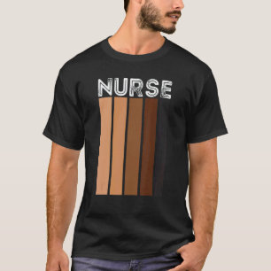 Zwarte Verpleegster Voor Vrouwen Meisjes Afrikaans T-shirt