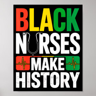 Zwarte verpleegsters maken geschiedenis Afrikaanse Poster