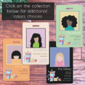 Zwarte Verticale Foto ID Educator Badge