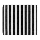 Zwarte verticale strepen snijplank (Voorkant)