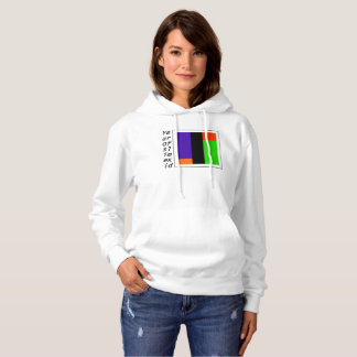 ZWARTE VERTICALE TITEL MET DE GOEDE KLEUREN HOODIE