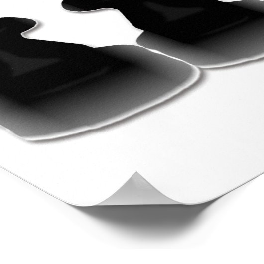 Zwarte verven - afdrukken poster (Hoek)