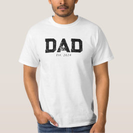 Zwarte Vet Gevestigde Papa T-Shirt