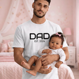Zwarte Vet Gevestigde Vader T-shirt