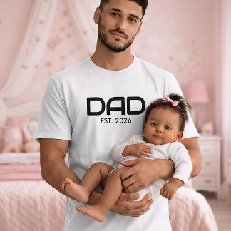 Zwarte Vet Gevestigde Vader T-shirt