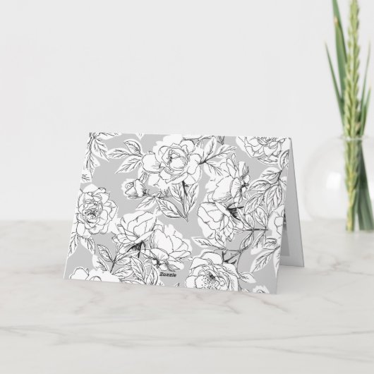 Zwarte vet kalligrafie moderne foto bruiloft bedankkaart (Achterkant)