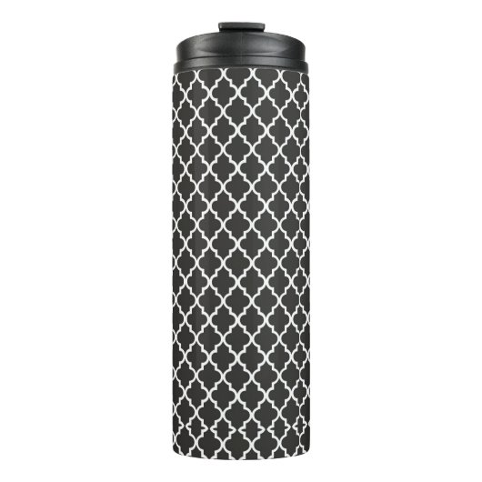 Zwarte Vierblad Thermosbeker (Voorkant)