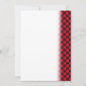 Zwarte Vierkanten Rood Lieveheersbeestje Kleuren K Save The Date (Voorkant)
