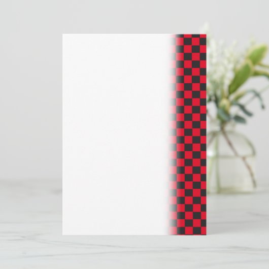 Zwarte Vierkanten Rood Lieveheersbeestje Kleuren K Save The Date (Staand voorkant)
