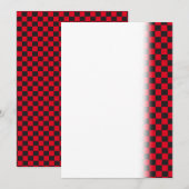 Zwarte Vierkanten Rood Lieveheersbeestje Kleuren K Save The Date (Voorkant / Achterkant)