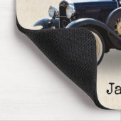 Zwarte Vintage-auto Muismat (Hoek)