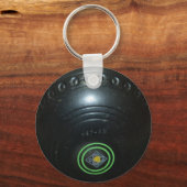 Zwarte vintage-grasbal met sleutelhanger (Voorkant)