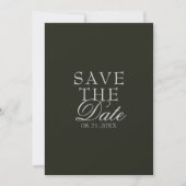 Zwarte Vintage Kant Geld Huwelijk Save The Date (Voorkant)